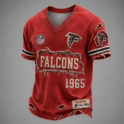 ATL x NFL LUXURY V-Neck T-Shirt 3005 DatND DVT