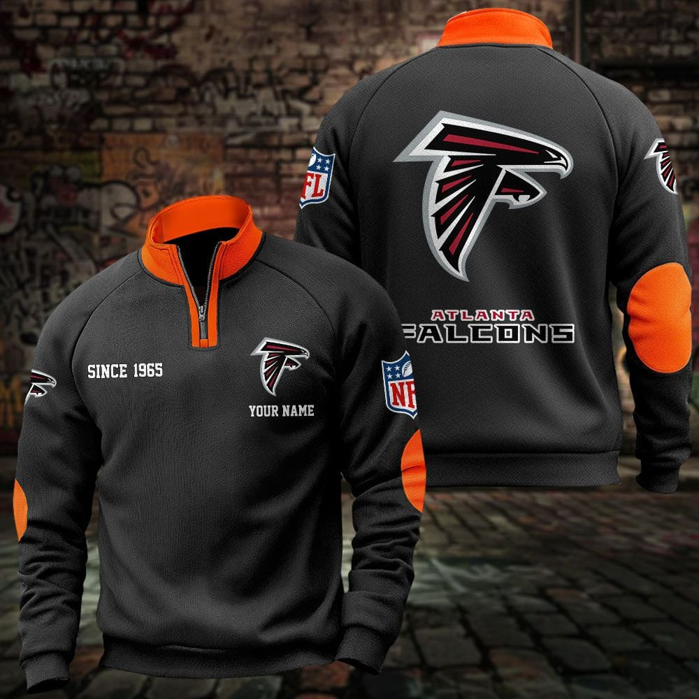 ATL x NFL Sweatshirts Quarter Collared Sweatshirt Pullover DatND DVT