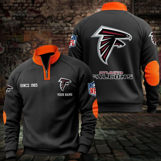ATL x NFL Sweatshirts Quarter Collared Sweatshirt Pullover DatND DVT