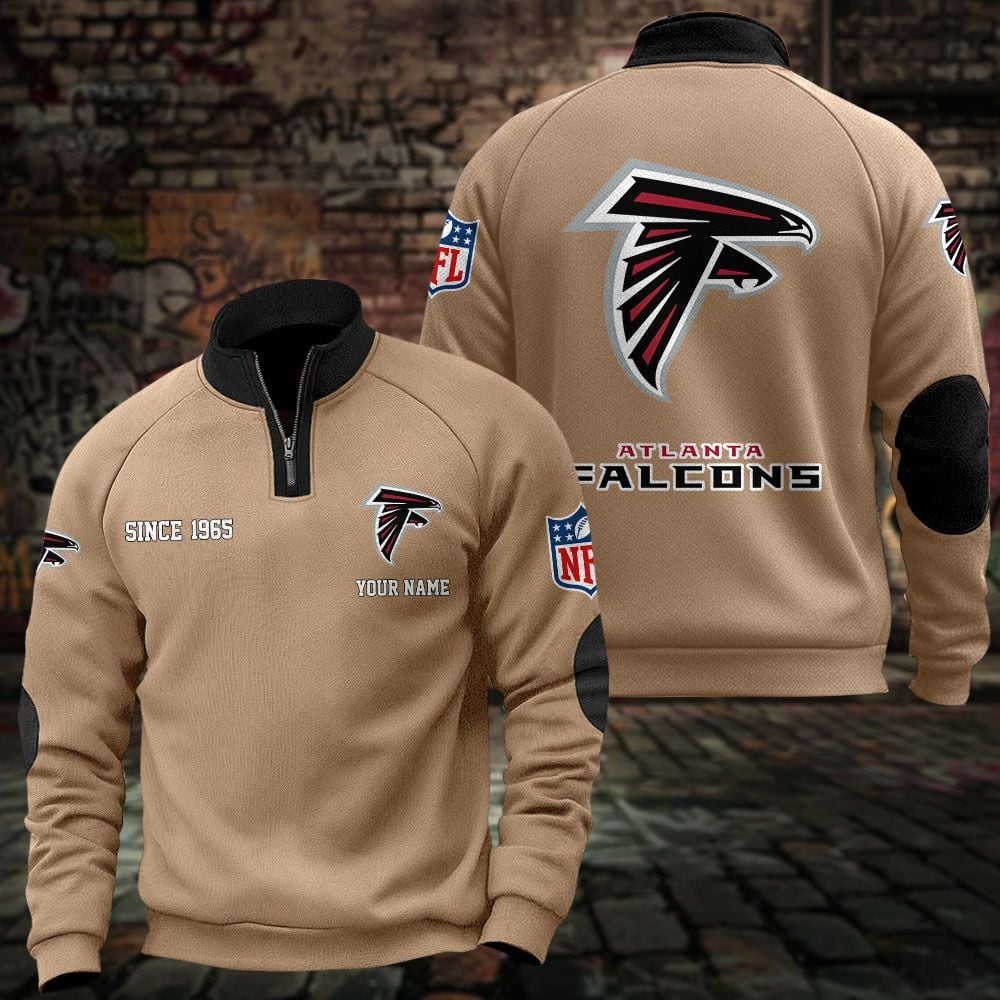 ATL x NFL Sweatshirts Quarter Collared Sweatshirt Pullover DatND DVT
