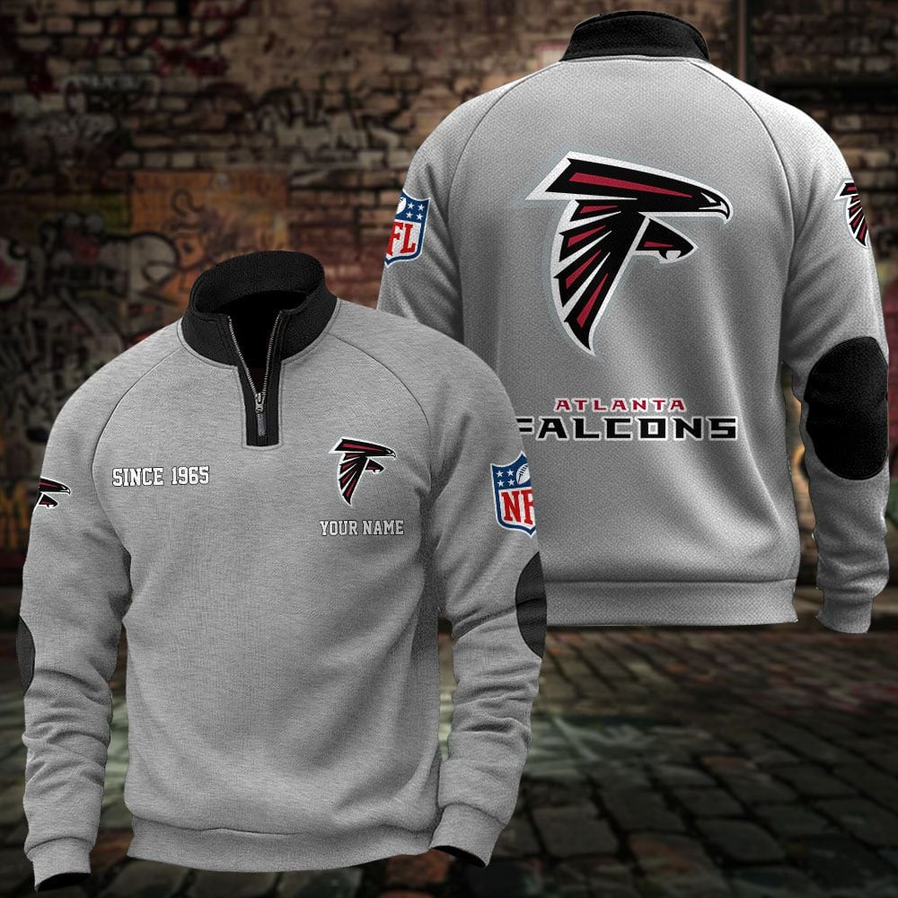 ATL x NFL Sweatshirts Quarter Collared Sweatshirt Pullover DatND DVT