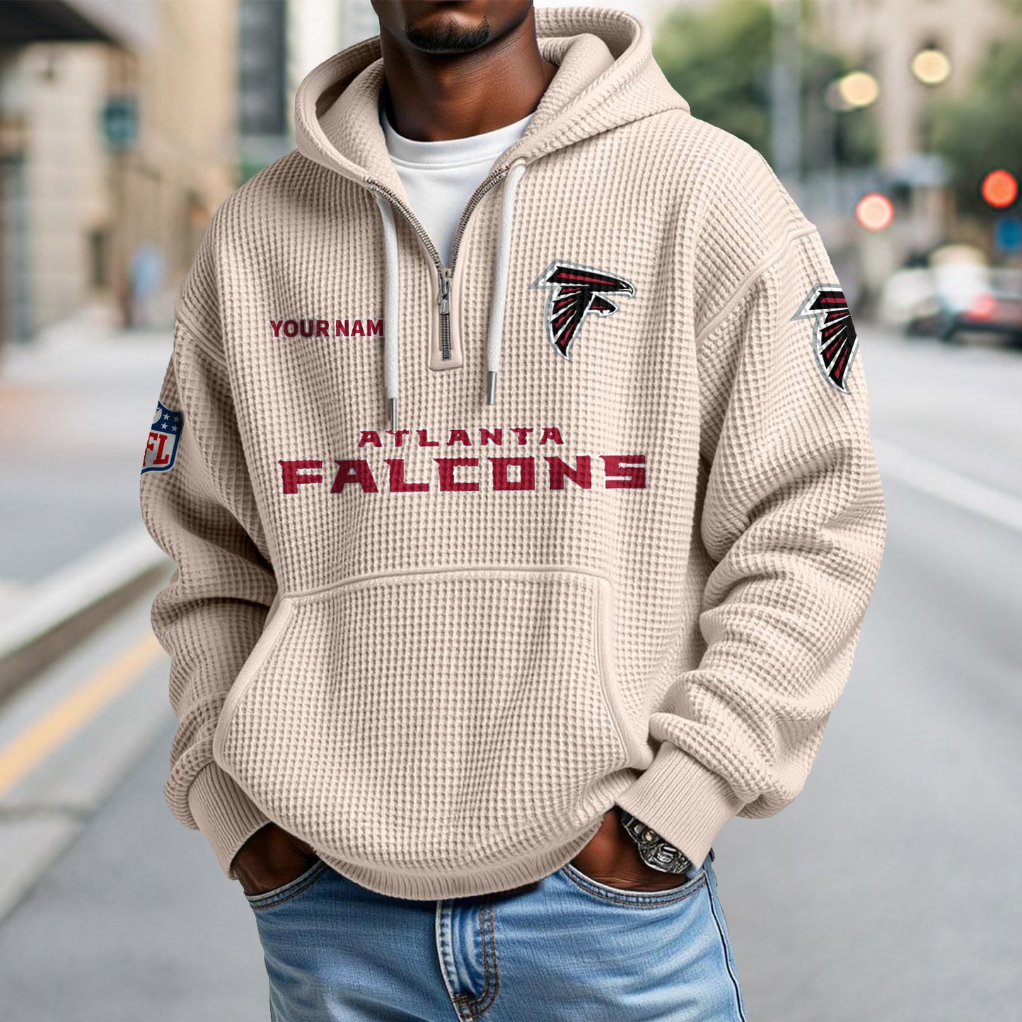 ATL x NFL Waffle Hoodie DatND DVT