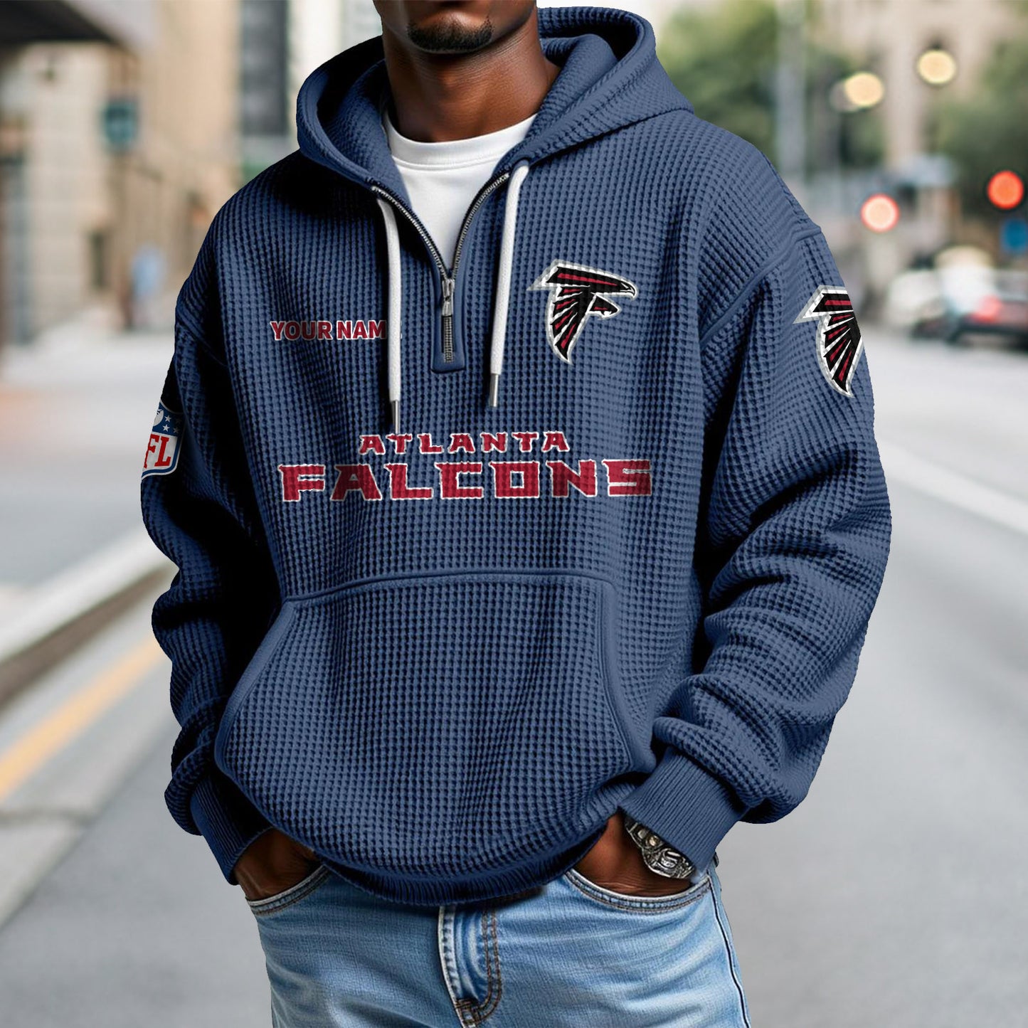 ATL x NFL Waffle Hoodie DatND DVT