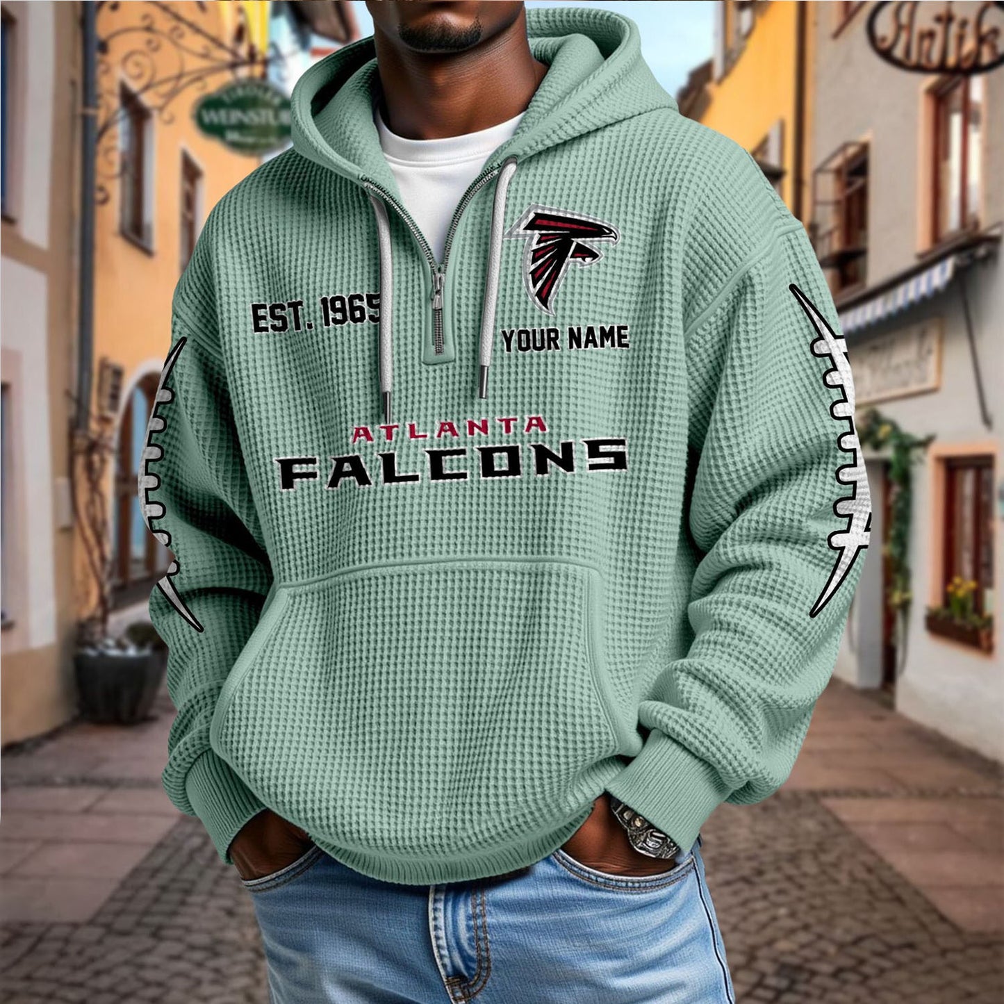 ATL x NFL Waffle Hoodie DatND DVT