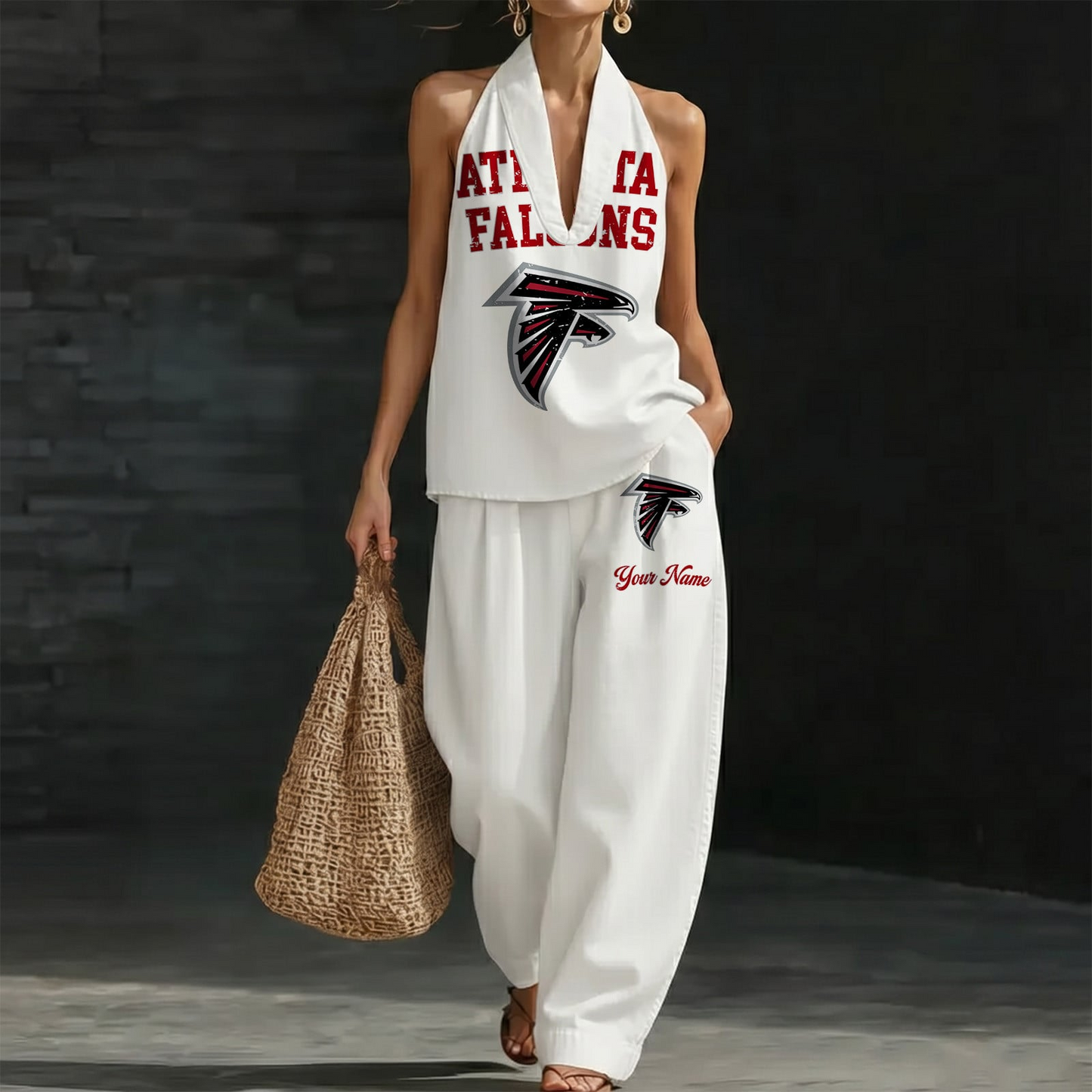 ATL x NFL Women's Vintage Washed Denim Suit DATND TANTD 030626