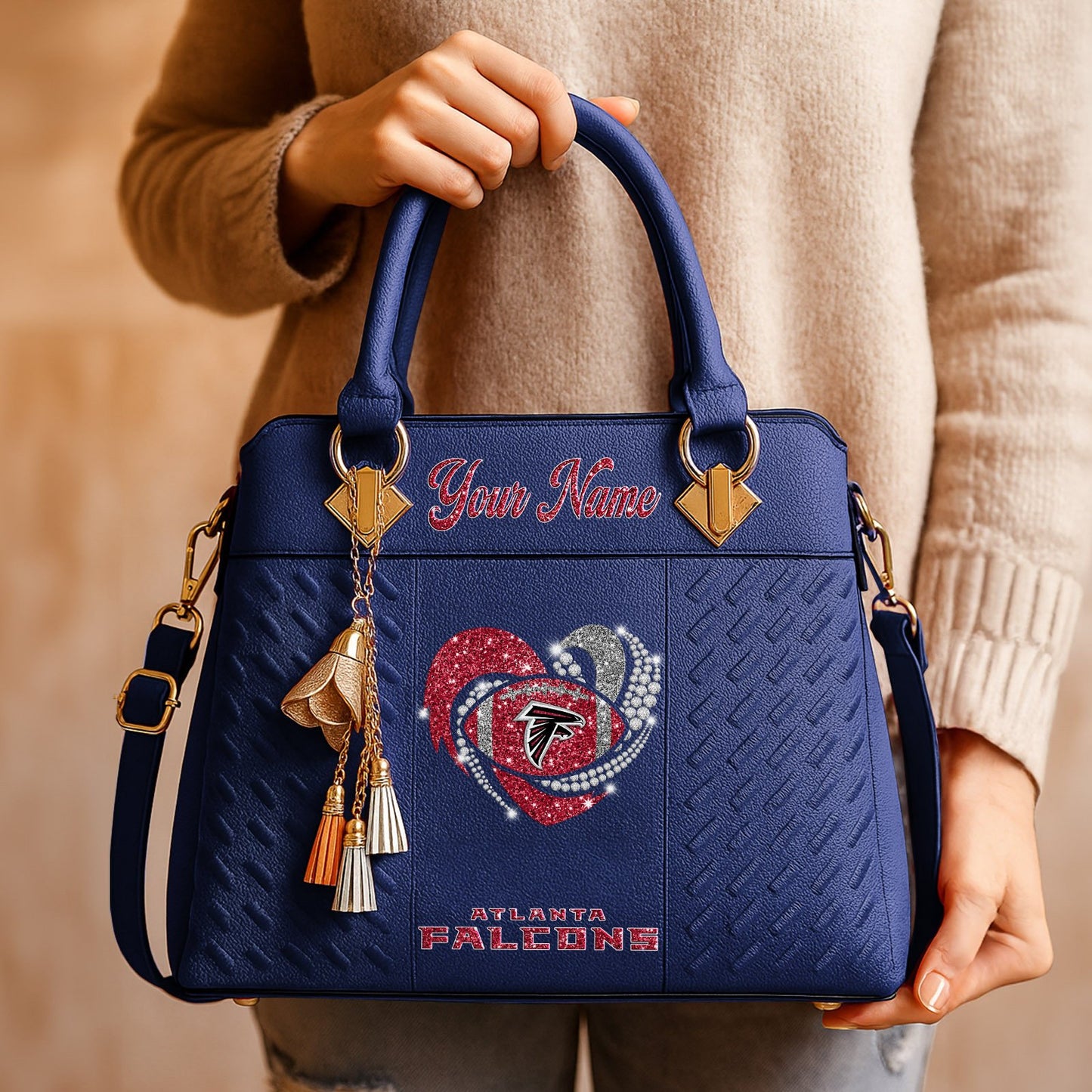 ATL x NFL Zip Handbag 0811 DatND DVT