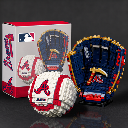 MLB Teams Baseball Glove & Ball Building Block Set DDT NTL