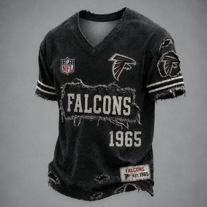 ATL x NFL LUXURY V-Neck T-Shirt 3005 DatND DVT