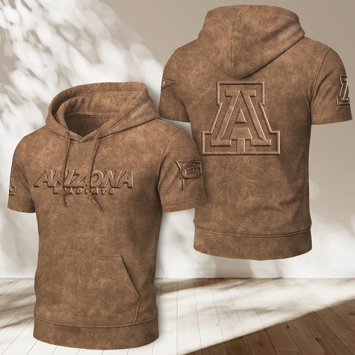 AW x NCAA Half Sleeve Hoodie T-Shirt DatND ThuongNH