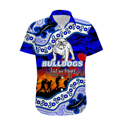 Anzac Day NRL - CBY Hawaiian Shirt Aboriginal Lizard Patterns LT6 DatND DVT