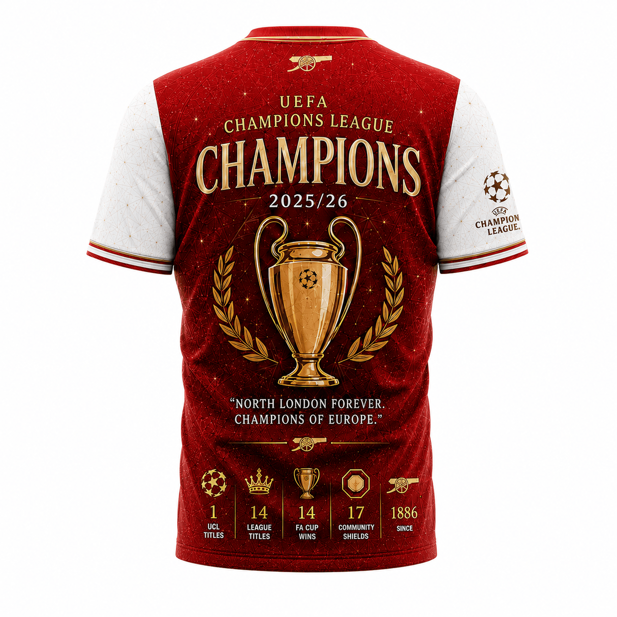Ars Premium UEFA Champions League 202526 3D Shirt DatND DVT