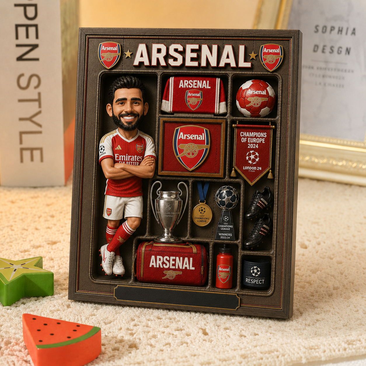 Personalized ARS Shaped Building Blocks- Premier League Champions NAK NMD Lazmi