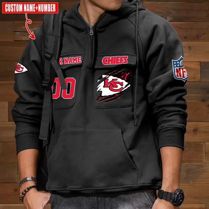 Athleworld KCC NFL Graphic Pocket Hoodie DDT CTND