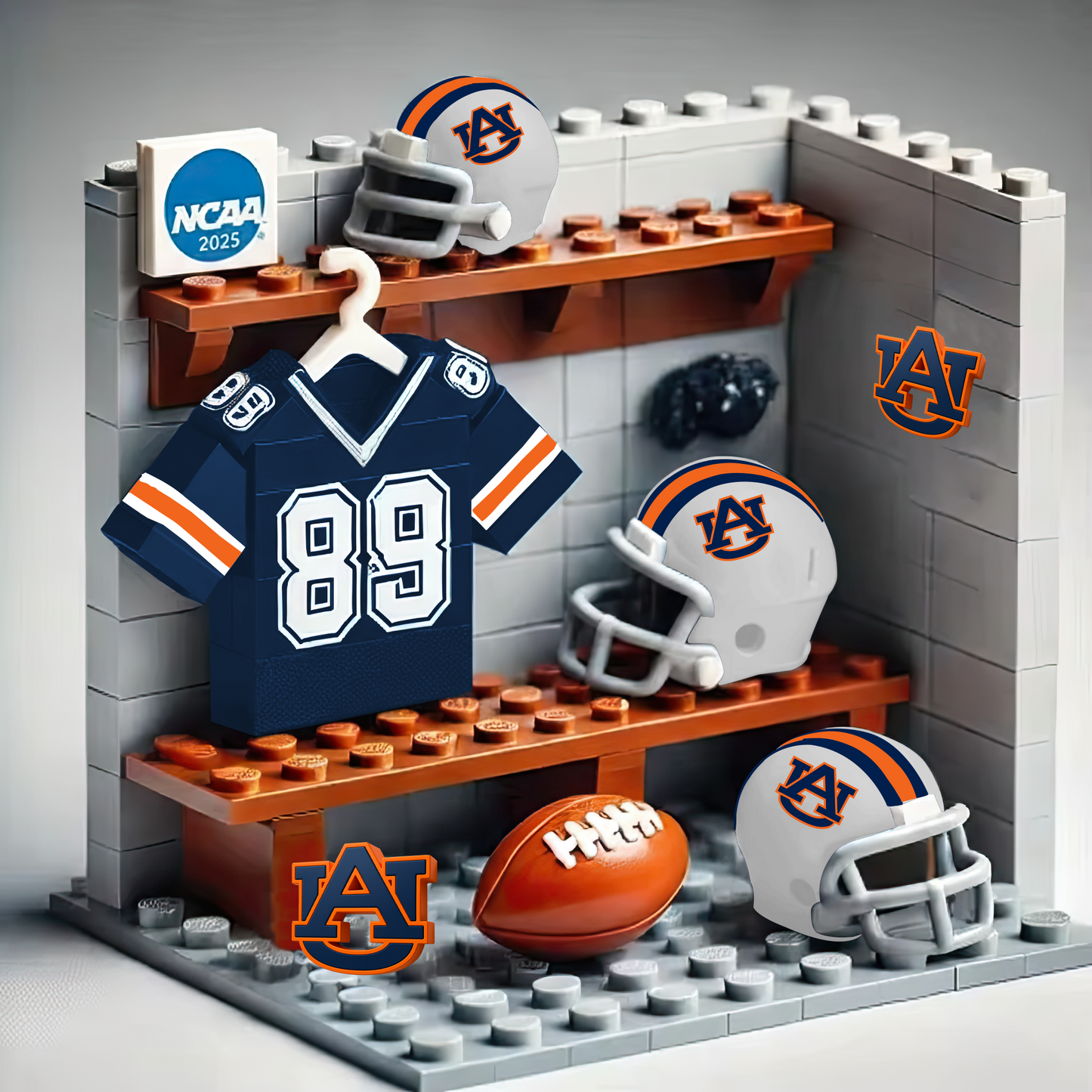 NCAA Teams Custom Building Blocks Creative Peripheral Gift Model Toy Mini Changing Room  DDT CTND