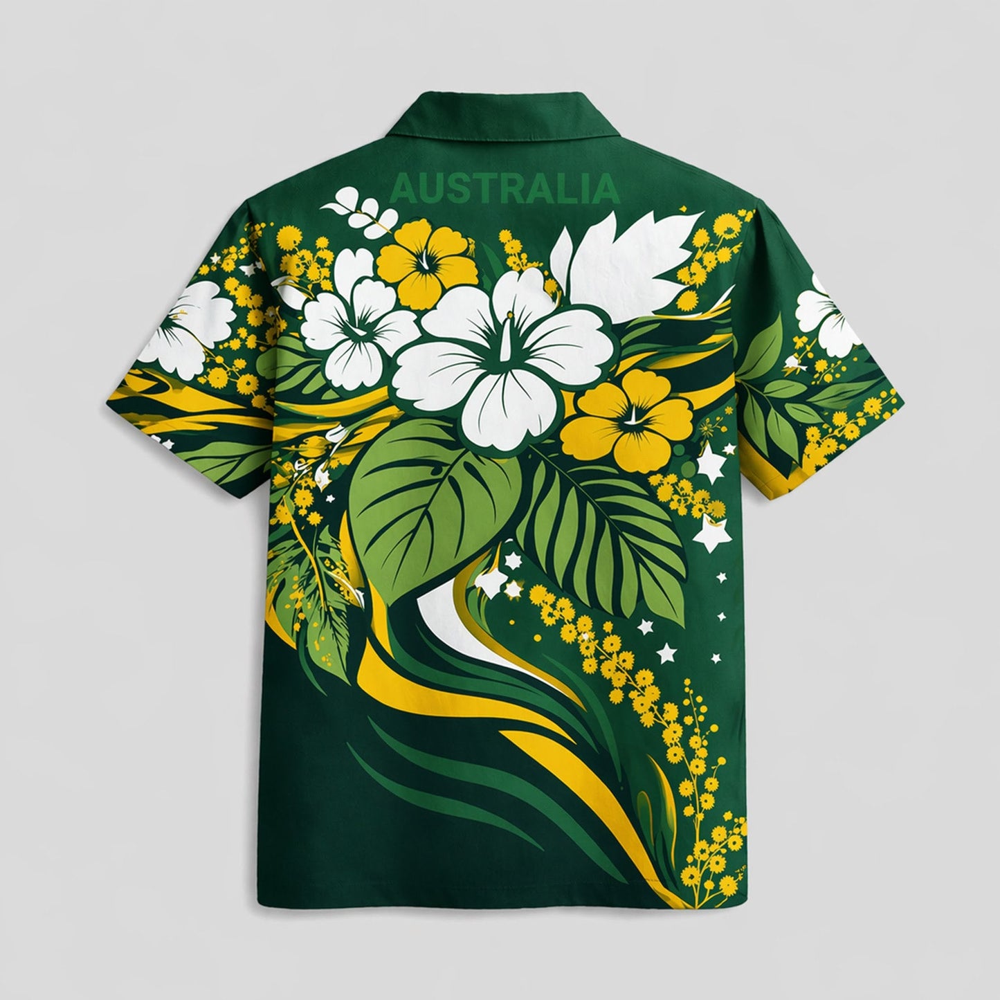 Australia World Cup 2026 Floral Hawaiian Shirt PVT02 DATND LBN 90526