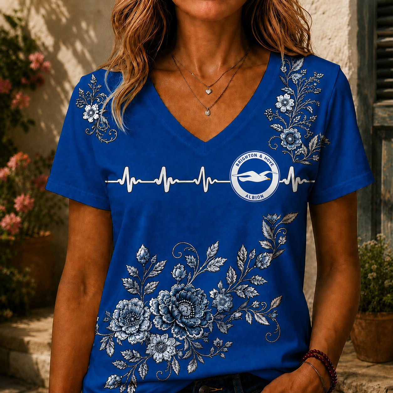 BAHA x EPL Luxury Women V-Neck Shirt