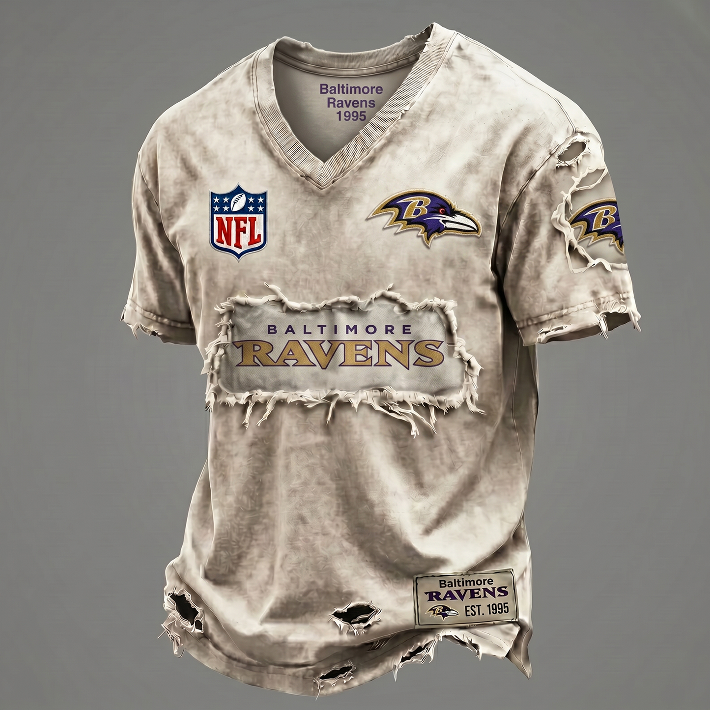 BR NFL Premium V-Neck T-shirt Gift For Fans 0306 NAK DATND NHT