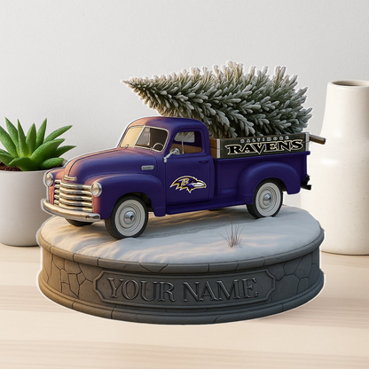 BAL Custom NFL Christmas Acrylic Block Plaque Decor DatND DVT
