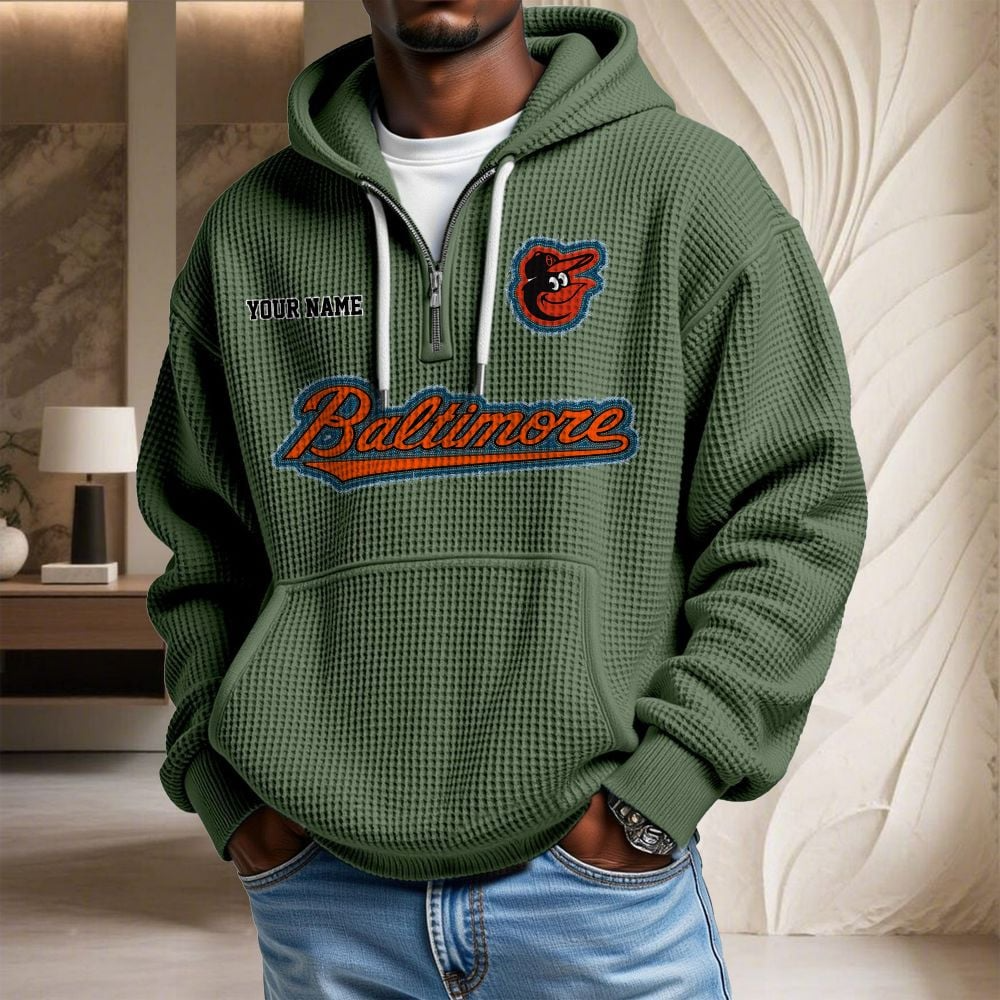 BAL x MLB Waffle Hoodie DATND TANTD
