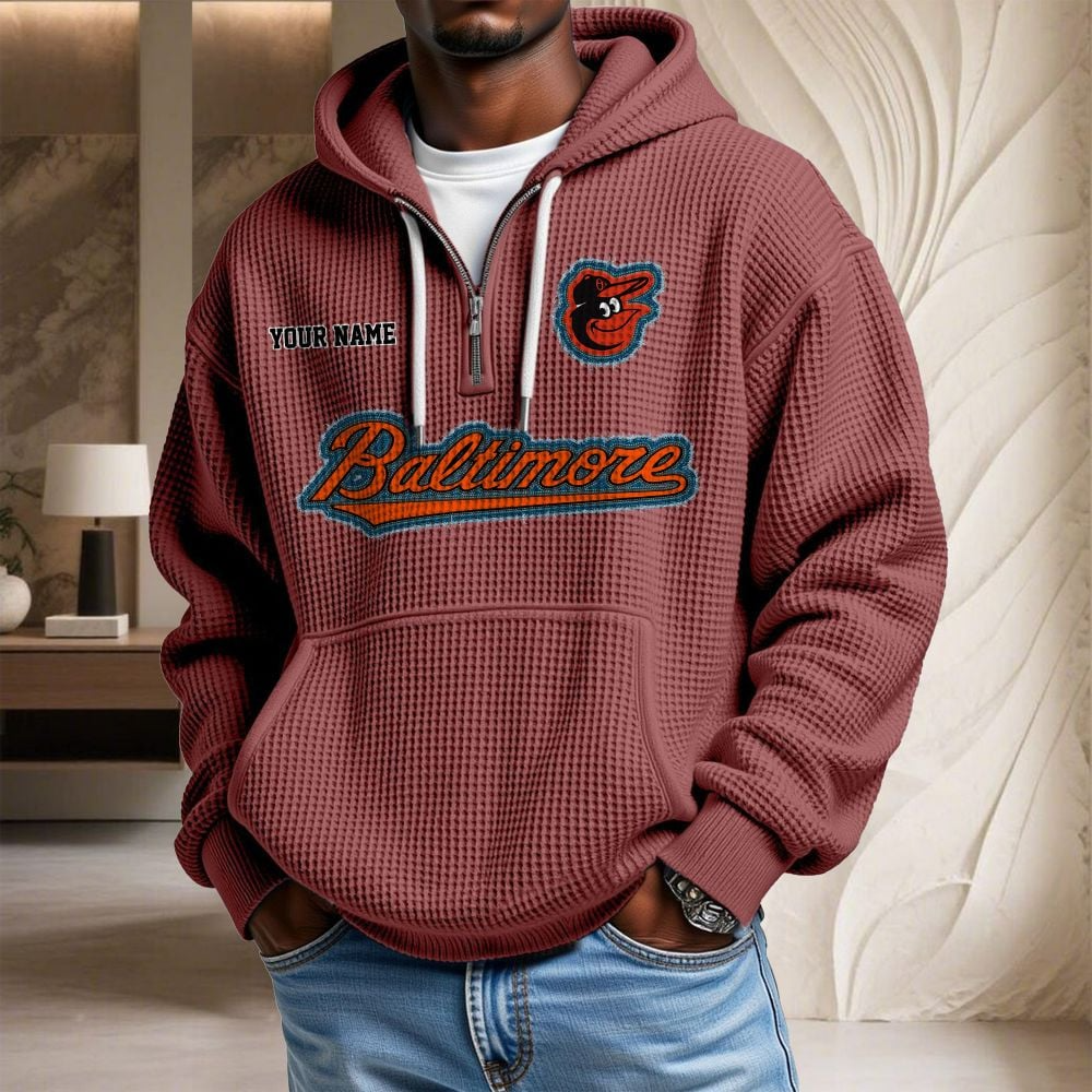 BAL x MLB Waffle Hoodie DATND TANTD