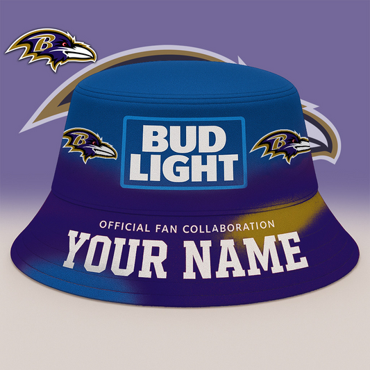 BAL x NFL Bud Light Personalized Bucket Hat DATND TANTD