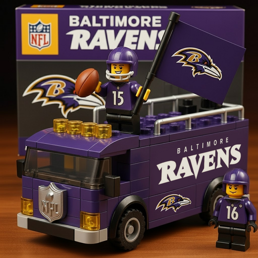 BAL x NFL Building Blocks Bus Toy Set DatND DVT