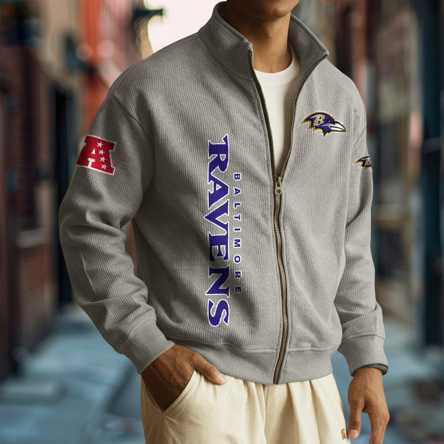 BAL x NFL Corduroy Zip-Up Jacket DatND DVT