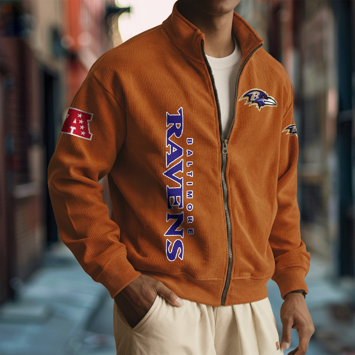 BAL x NFL Corduroy Zip-Up Jacket DatND DVT