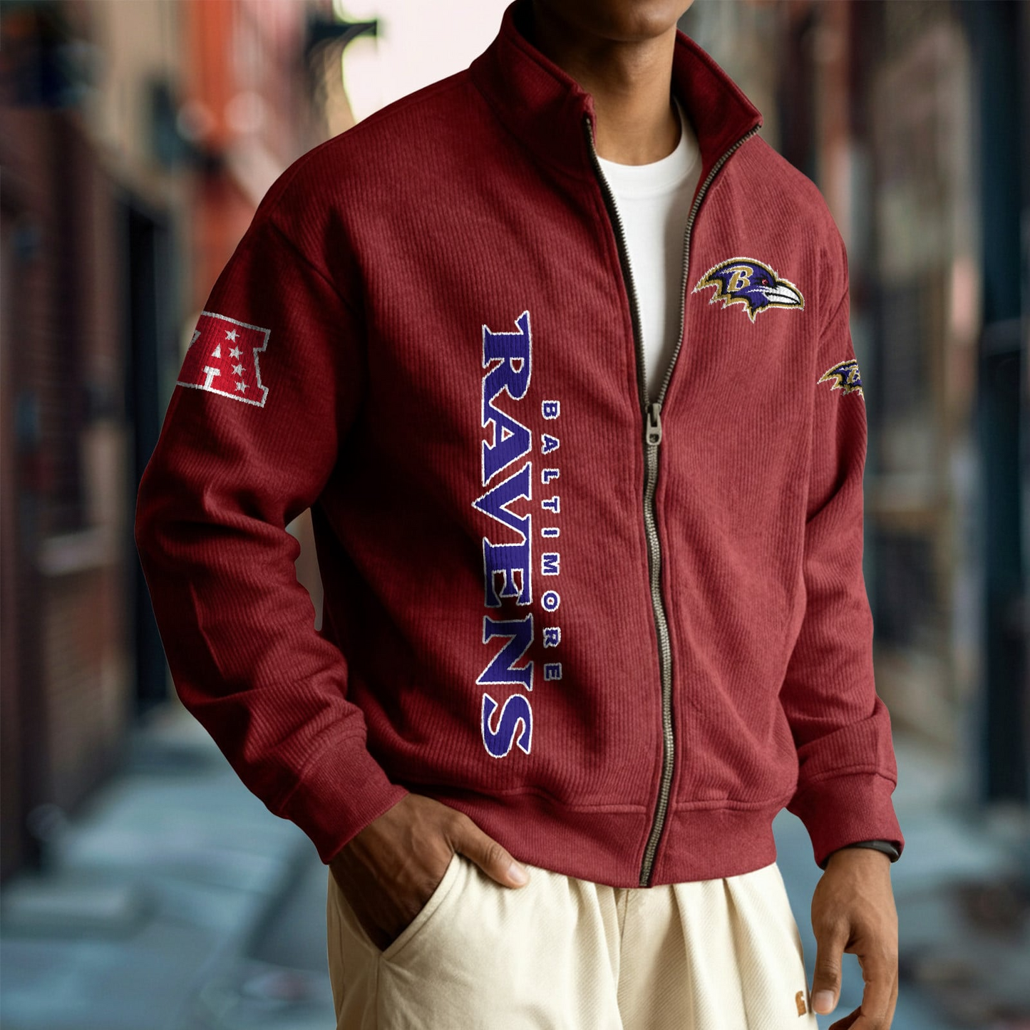BAL x NFL Corduroy Zip-Up Jacket DatND DVT