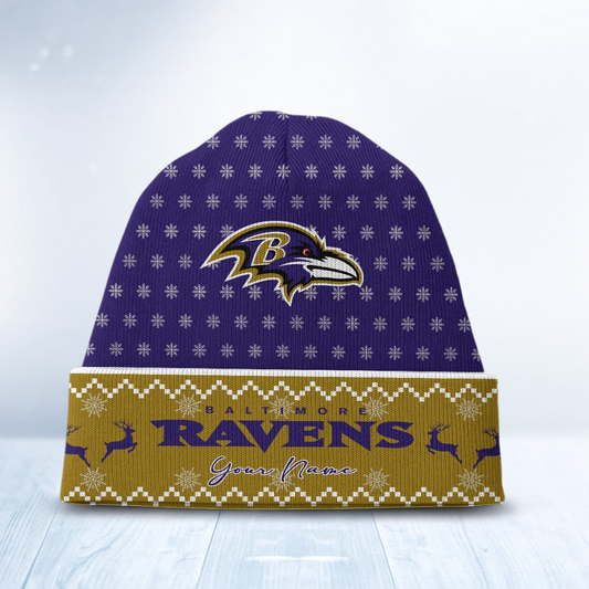 BAL x NFL Customized Beanie Hat Christmas DatND DVT