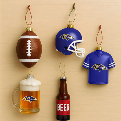 BAL x NFL Football Combo Set 5 Acrylic Ornament For Home Decor DatND DVT