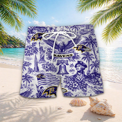 BAL x NFL Hawaiian Shirt 2006