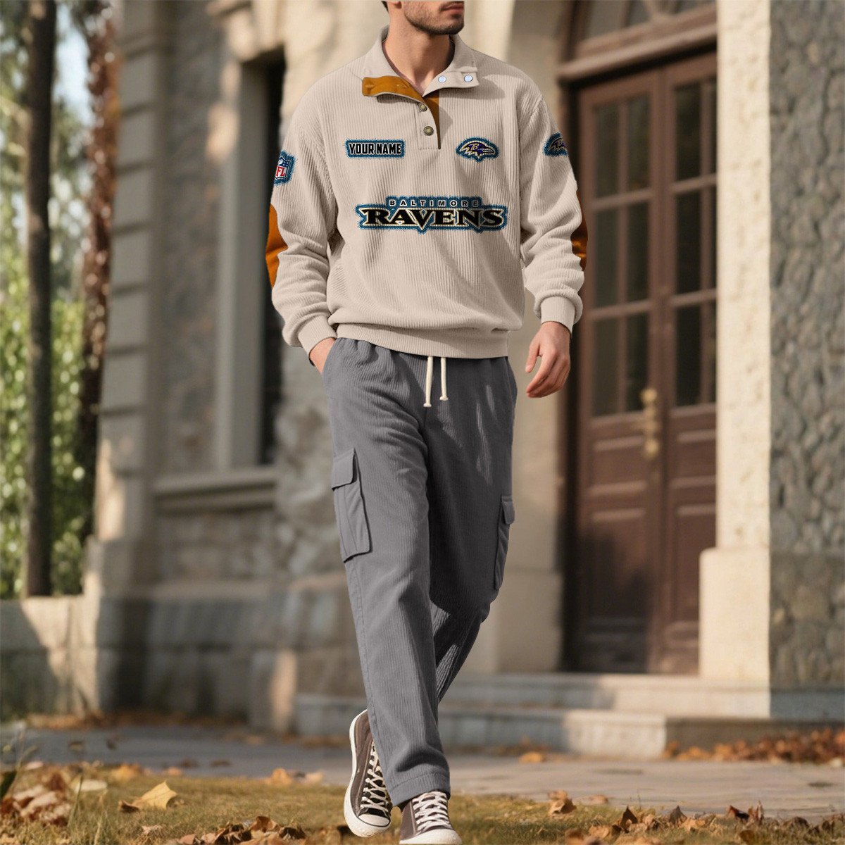 BAL x NFL Men's Corduroy Sweatshirt 1011 DatND DVT