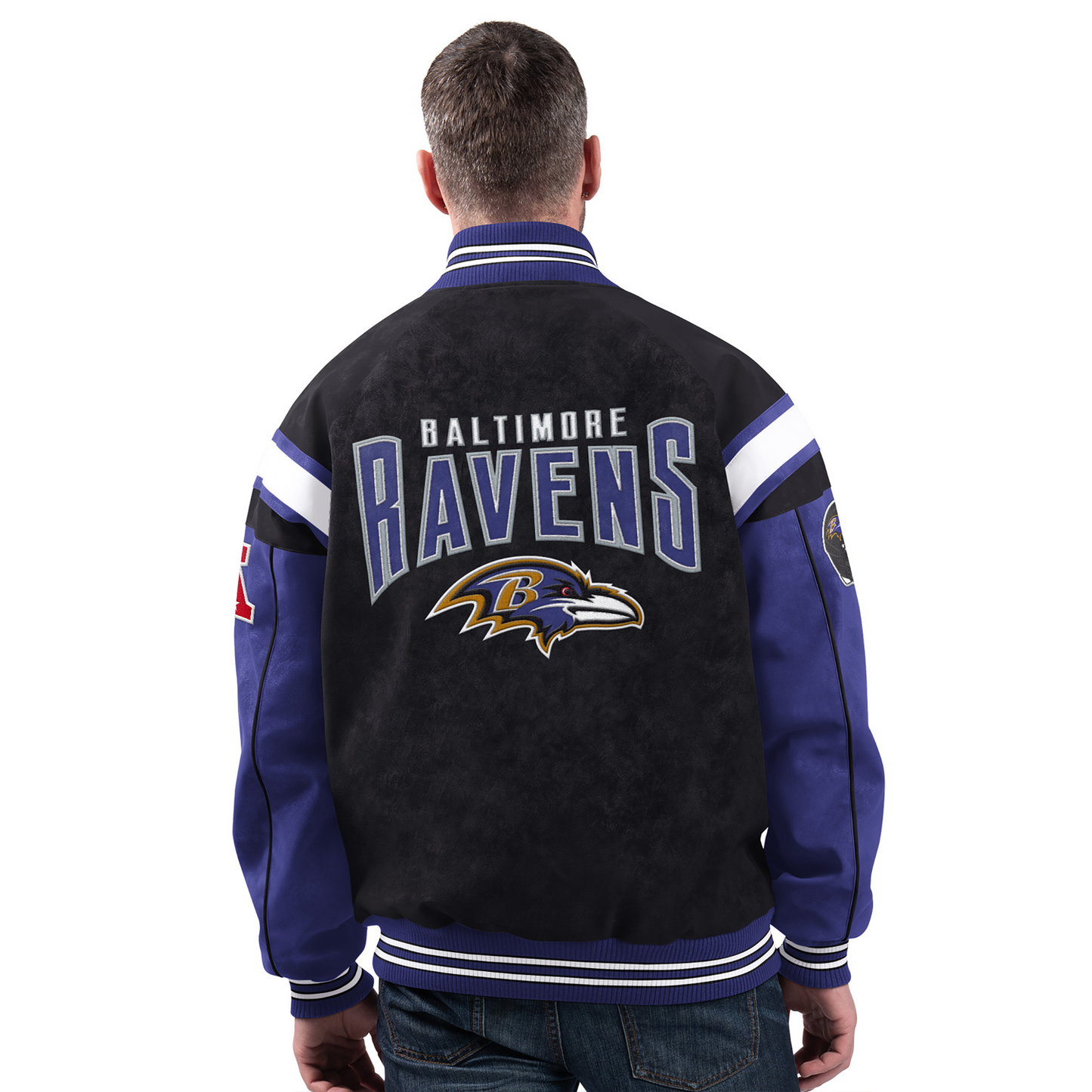 BAL x NFL Officially Licensed Faux Suede Jacket DATND TANTD 261125