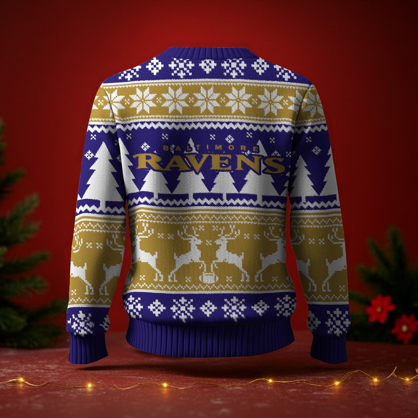 BAL x NFL Premium Ugly Christmas Sweater DatND DVT