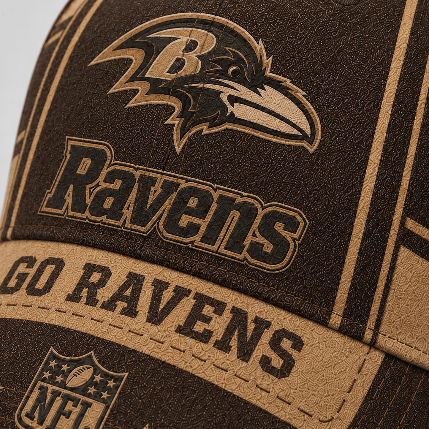 BAL x NFL Premium Vintage Leather Personalized Cap for Loyal Fans
