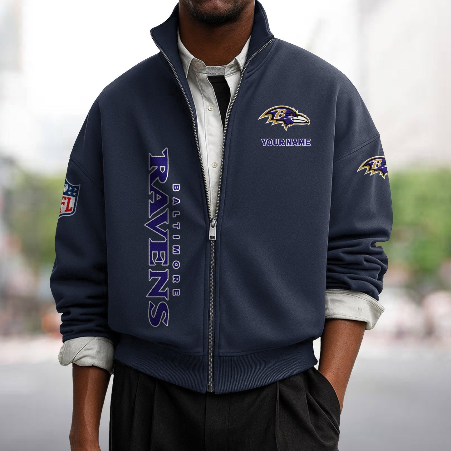 BAL x NFL Sweatshirt Full Zip DATND TANTD