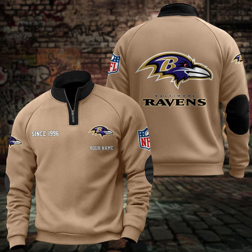 BAL x NFL Sweatshirts Quarter Collared Sweatshirt Pullover DatND DVT
