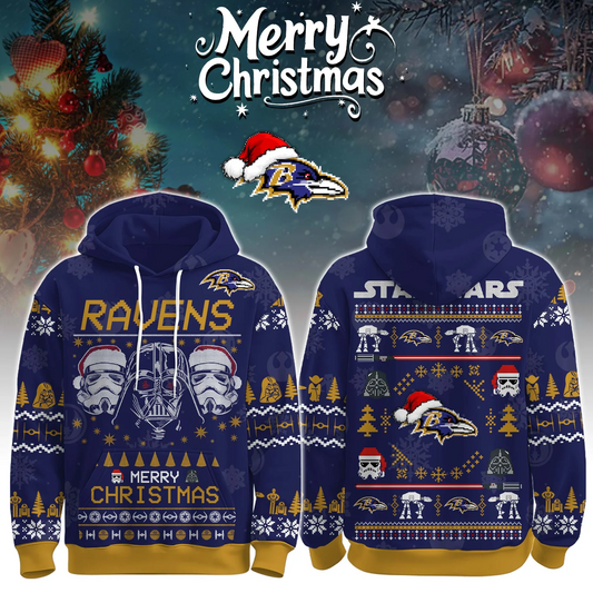 BAL x NFL Unisex Merry Christmas The Force Edition Hoodie DATND TANTD