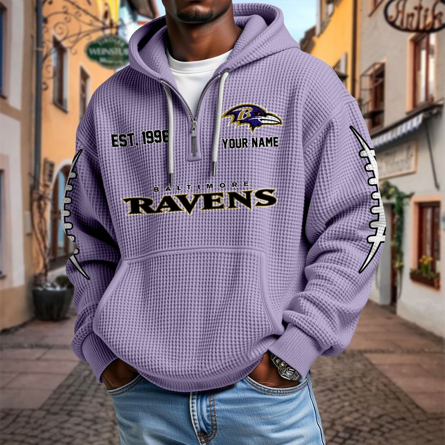 BAL x NFL Waffle Hoodie DatND DVT