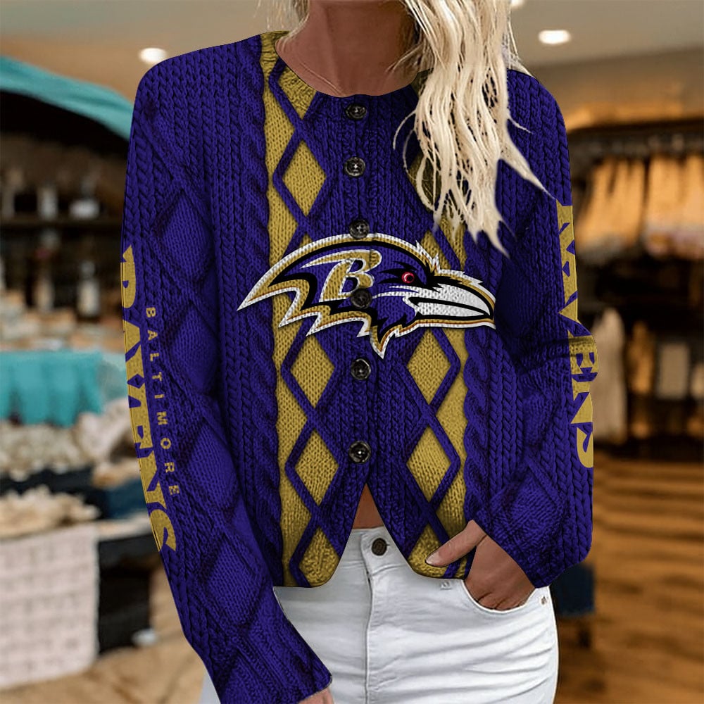 BAL x NFL Women's Cardigan Sweater DatND DVT
