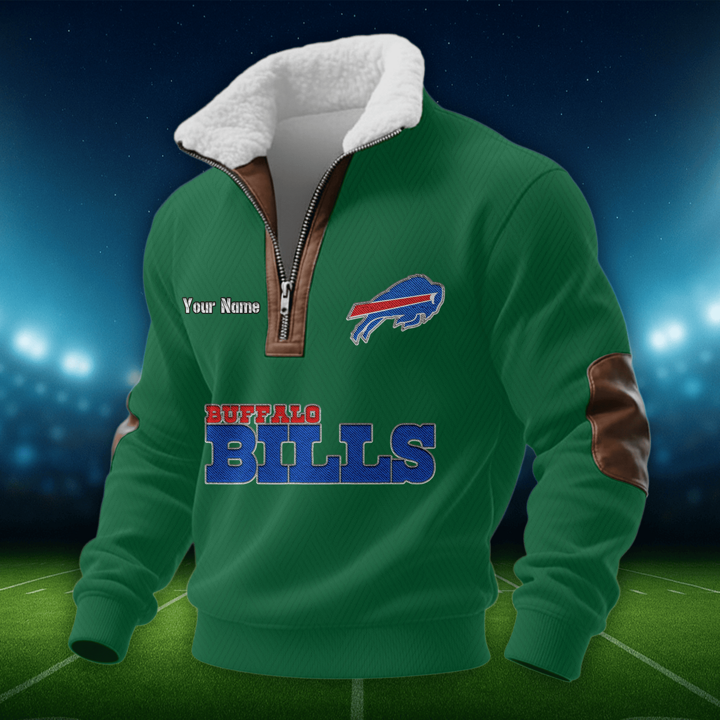 BB NFL Men Fur Collar Sweatshirt DDT CTND