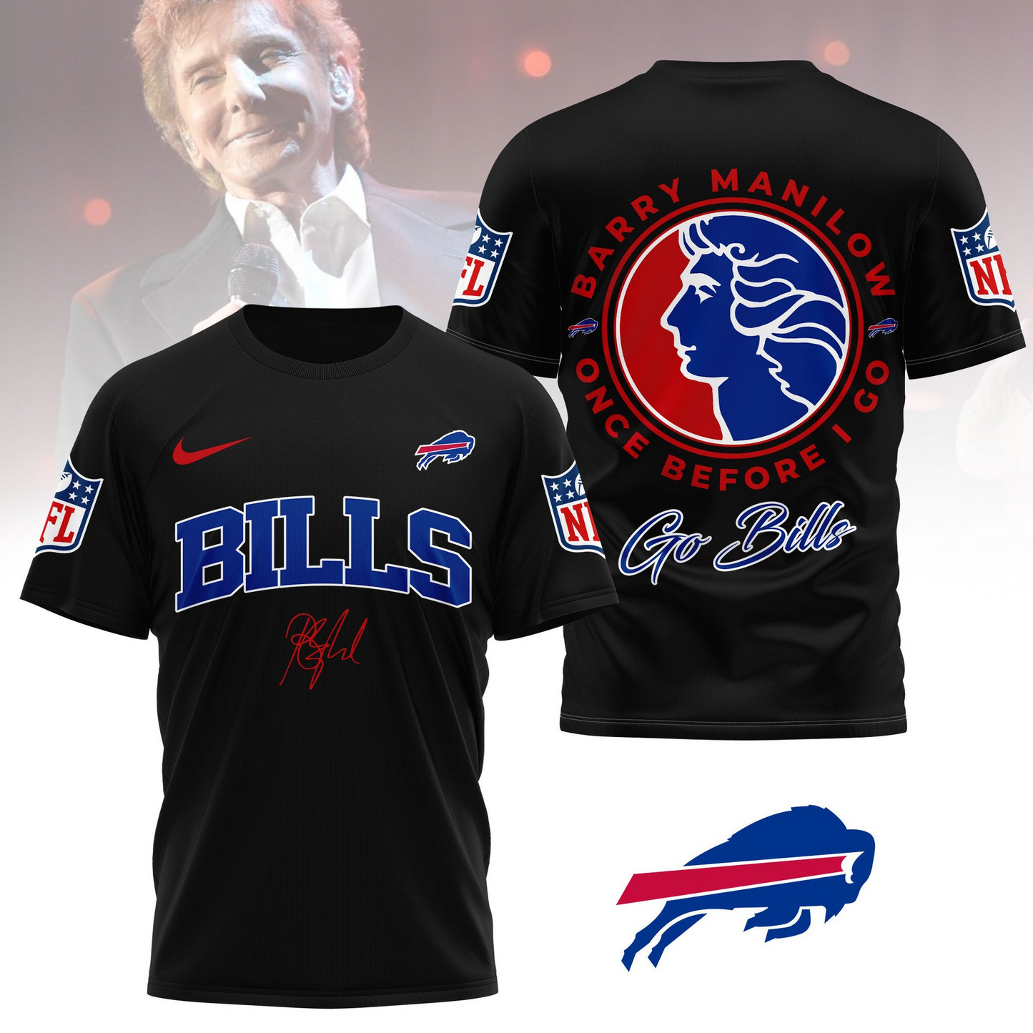 BB Premium NFL Barry Manilow Fan Shirt DDT CTND