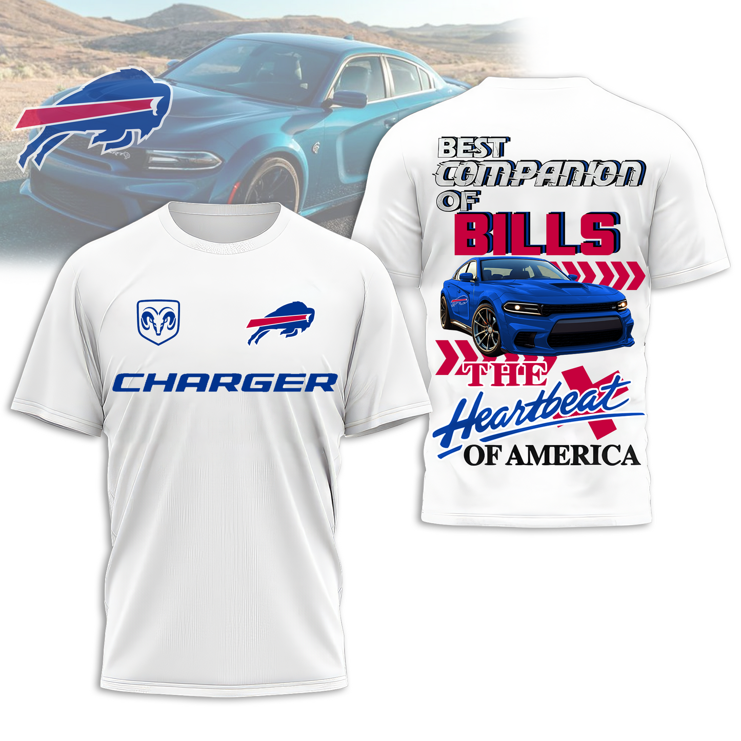 BB Premium NFL DC Car 3D Shirt DDT CTND