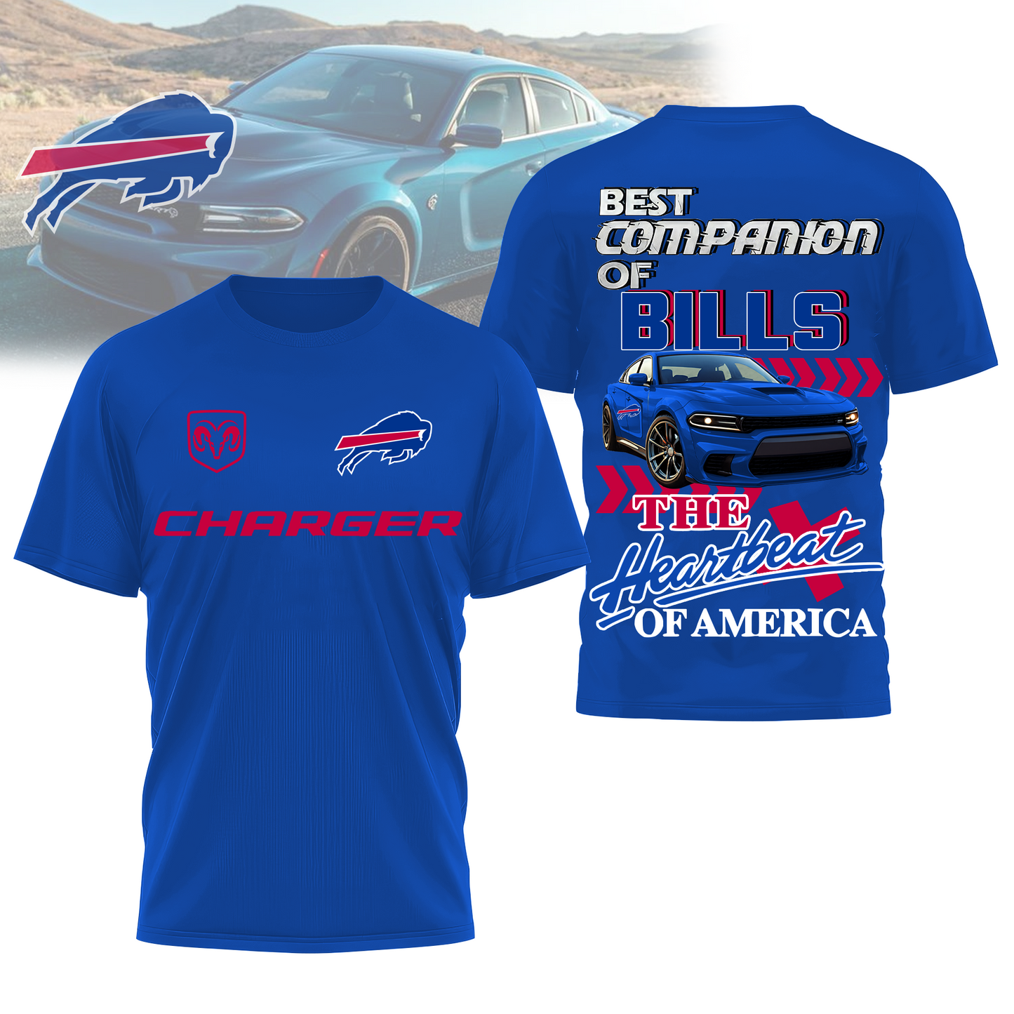 BB Premium NFL DC Car 3D Shirt DDT CTND