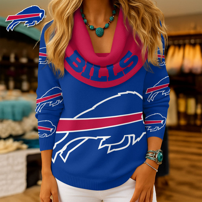 BB Premium NFL Fan Cowl Neck Sweater 3D Shirt DDT NTL