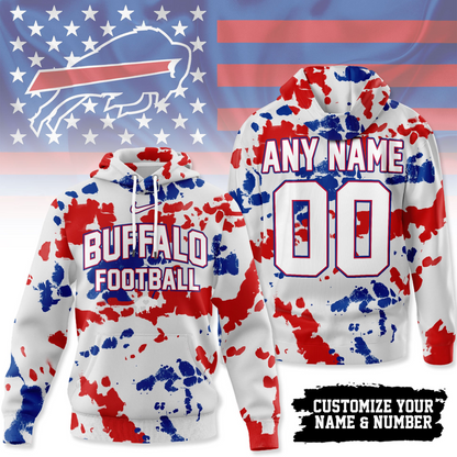 BB Premium NFL Gridiron Splash Personalized Hoodie DDT CTND