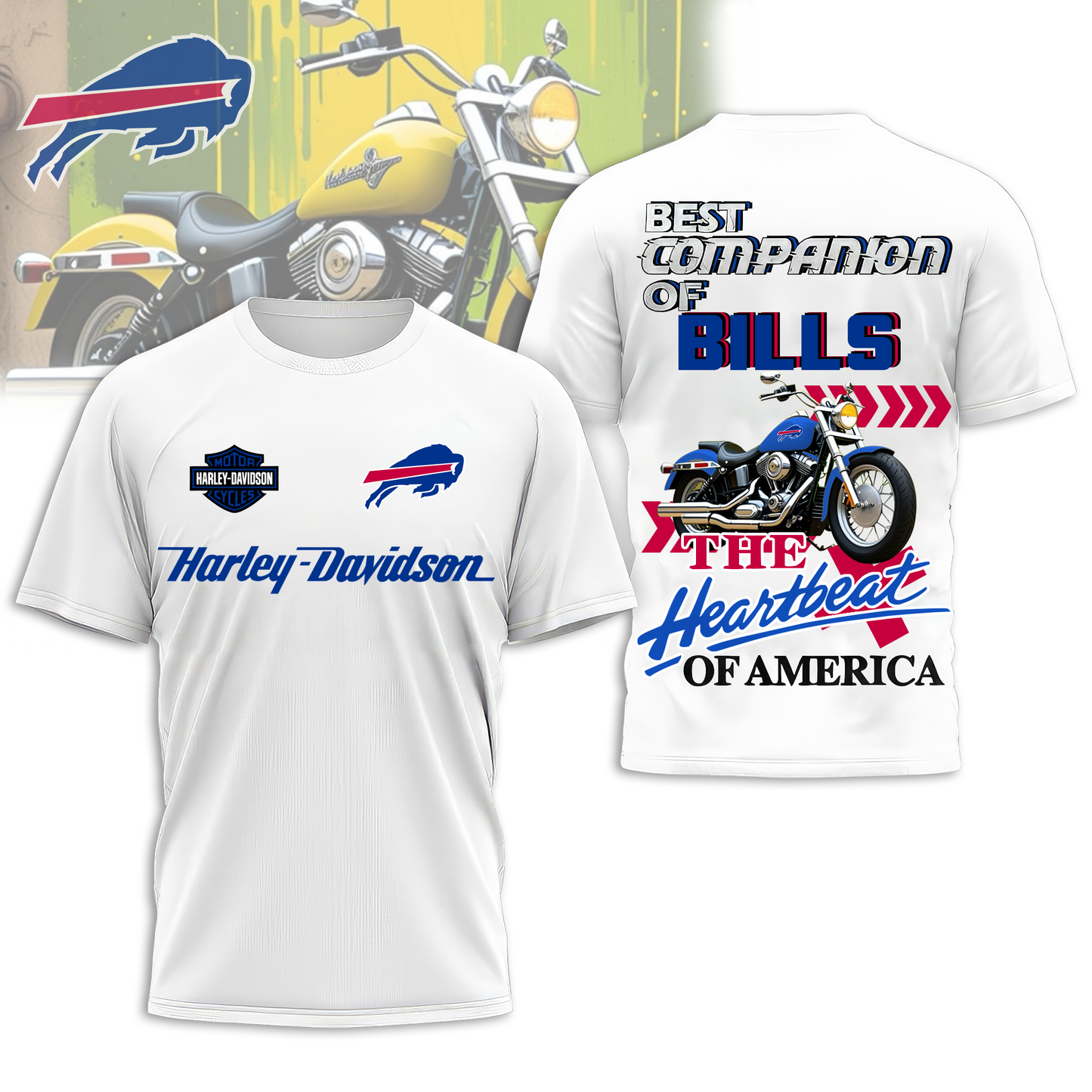 BB Premium NFL HL Motorcycle 3D Shirt DDT CTND