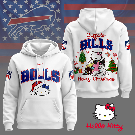 BB Premium NFL Hello Kitty Christmas 3D Hoodie DDT CTND