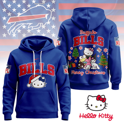 BB Premium NFL Hello Kitty Christmas 3D Hoodie DDT CTND